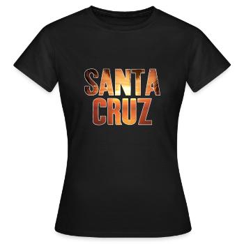 Santa Cruz - Frauen T-Shirt - Schwarz - Vorne - AI Model Female 172 dark (172cm)