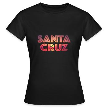 Santa Cruz - Frauen T-Shirt - Schwarz - Vorne - AI Model Female 172 dark (172cm)