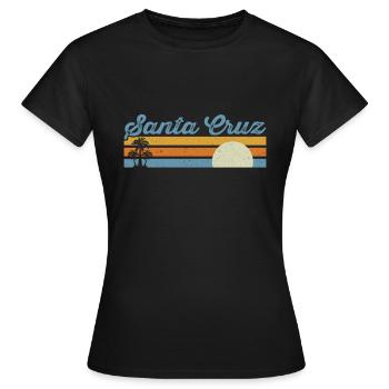 Santa Cruz - Frauen T-Shirt - Schwarz - Vorne - AI Model Female 172 dark (172cm)