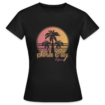 Santa Cruz California - Frauen T-Shirt - Schwarz - Vorne - AI Model Female 172 dark (172cm)