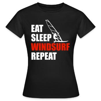 Windsurfer Windsurf - T-shirt Femme - noir - Devant - AI Model Female 172 dark (172cm)