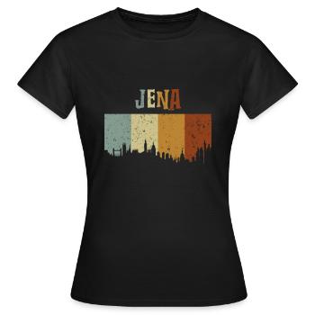 Jena - Frauen T-Shirt - Schwarz - Vorne - AI Model Female 172 dark (172cm)