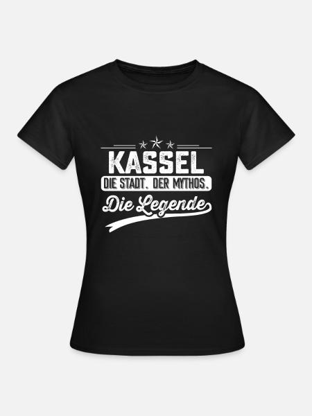 Kassel die Stadt der Mythos die Legende - Frauen T-Shirt - Schwarz