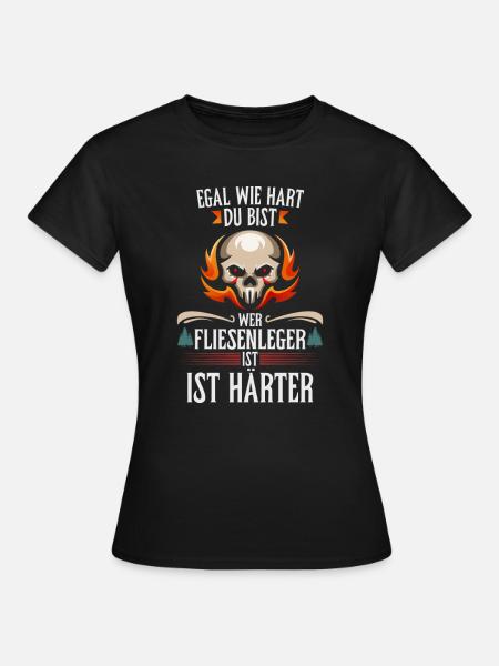 Fliesenleger Fliesen - Frauen T-Shirt - Schwarz