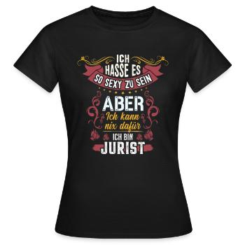 Juristen sind sexy Jurist - Frauen T-Shirt - Schwarz - Vorne - AI Model Female 172 dark (172cm)