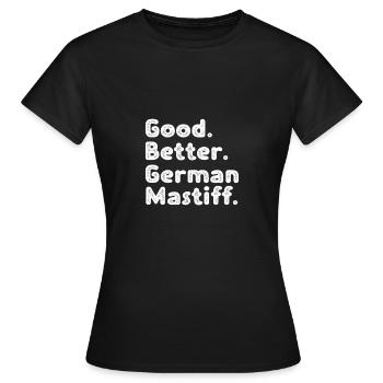 Great Dane - Women's T-Shirt - black - Front - AI Model Female 172 dark (172cm)
