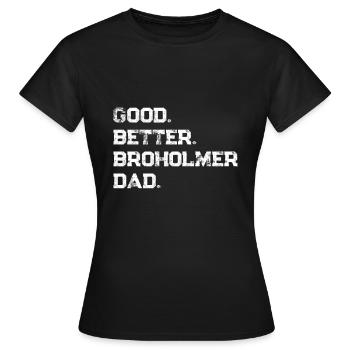 Broholmer - Frauen T-Shirt - Schwarz - Vorne - AI Model Female 172 dark (172cm)