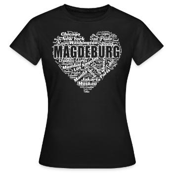 MAGDEBURG - Women's T-Shirt - black - Front - AI Model Female 172 dark (172cm)