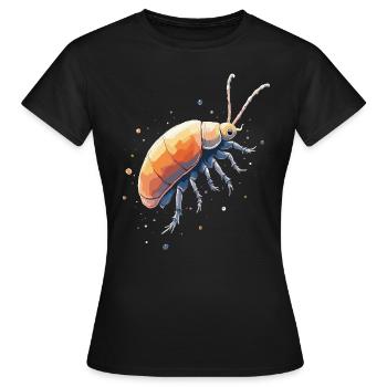 Rollie Pollie Mom Insect Owner Pill Bug - Frauen T-Shirt - Schwarz - Vorne - AI Model Female 172 dark (172cm)