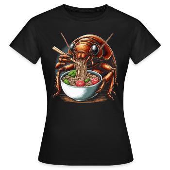 Rollie Polle Insect Collector Pill Bugs - Frauen T-Shirt - Schwarz - Vorne - AI Model Female 172 dark (172cm)
