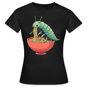 Isopod Owner Entomologist Rollie Pollie Pill Bug - Frauen T-Shirt - Schwarz - Vorne - AI Model Female 172 dark (172cm)