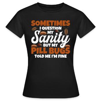 Pill Bug Owner Isopod Entomologist Isopod Rollie - Frauen T-Shirt - Schwarz - Vorne - AI Model Female 172 dark (172cm)