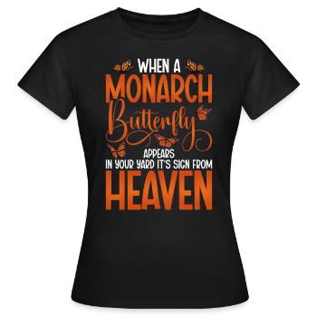 Monarch Butterfly Owner Entomology Monarch - Frauen T-Shirt - Schwarz - Vorne - AI Model Female 172 dark (172cm)