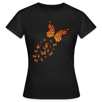 Monarch Mom Savior of tiny Miracles Monarch - Frauen T-Shirt - Schwarz - Vorne - AI Model Female 172 dark (172cm)