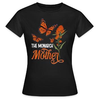 Butterflies The Monarch Milkweed Monarch Butterfly - Frauen T-Shirt - Schwarz - Vorne - AI Model Female 172 dark (172cm)
