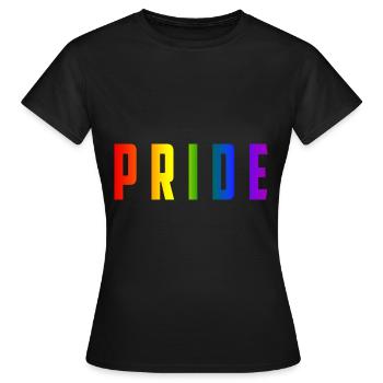 Gay Pride - T-shirt Femme - noir - Devant - AI Model Female 172 dark (172cm)