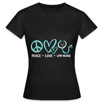 Krankenpflegerin Krankenschwester Krankenpfleger - Frauen T-Shirt - Schwarz - Vorne - AI Model Female 172 dark (172cm)