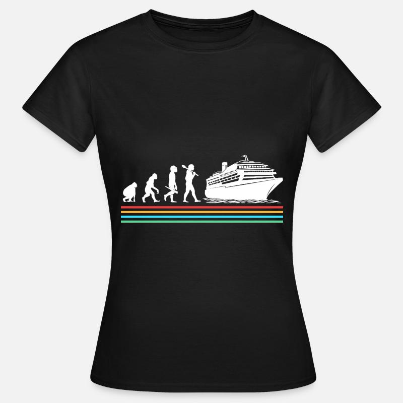 Cruise Cruise Ship Evolution - Women's T-Shirt - black
