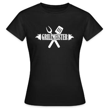 Grillmeister - Frauen T-Shirt - Schwarz - Vorne - AI Model Female 172 dark (172cm)