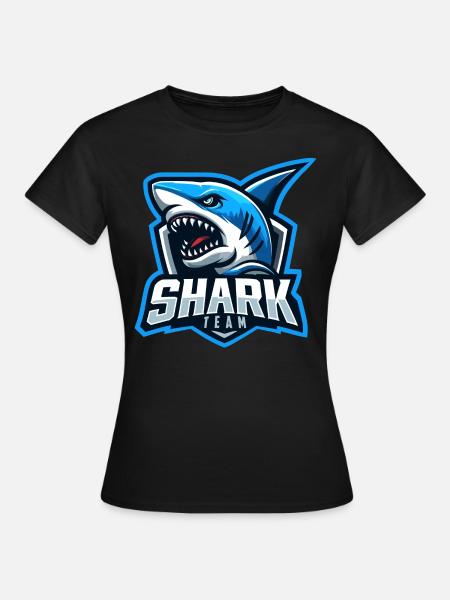 Hai-Team - Frauen T-Shirt - Schwarz