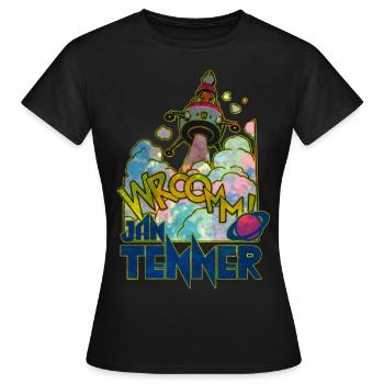 Jan Tenner Spaceship Silbervogel Time Travel - Women's T-Shirt - black - Front - AI Model Female 172 dark (172cm)
