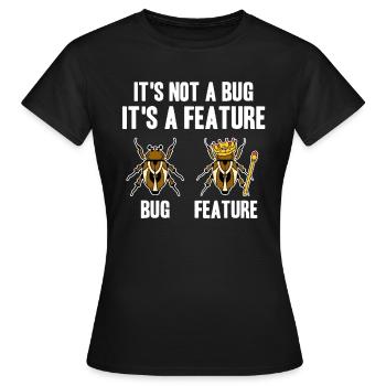 Programmierer Informatiker Nerd IT Admin Coder EDV - Frauen T-Shirt - Schwarz - Vorne - AI Model Female 172 dark (172cm)