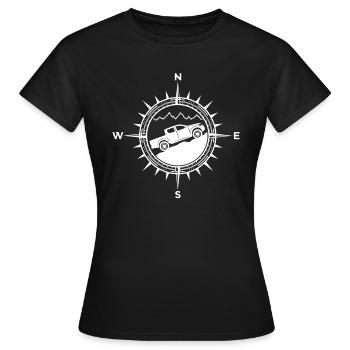 Pick up 4x4 Kompass Geländewagen - Frauen T-Shirt - Schwarz - Vorne - AI Model Female 172 dark (172cm)