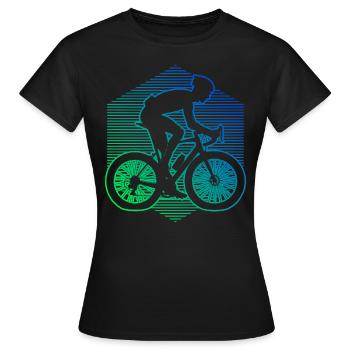 Vélo de route Vélo de route Vélo de route Vélo de route femme - T-shirt Femme - noir - Devant - AI Model Female 172 dark (172cm)
