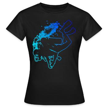 Scuba Diver Scuba Tauchen Damen Scuba Taucher - Frauen T-Shirt - Schwarz - Vorne - AI Model Female 172 dark (172cm)