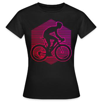 Vélo de route Vélo de route Vélo de route Vélo de route - T-shirt Femme - noir - Devant - AI Model Female 172 dark (172cm)