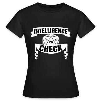 Cadeau de dés RPG - T-shirt Femme - noir - Devant - AI Model Female 172 dark (172cm)