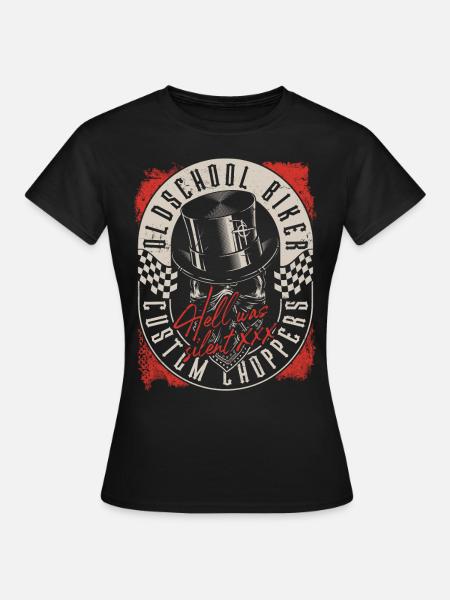 Custom Chopper Biker - Frauen T-Shirt - Schwarz