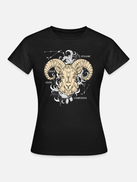 Sternzeichen Steinbock - Frauen T-Shirt - Schwarz
