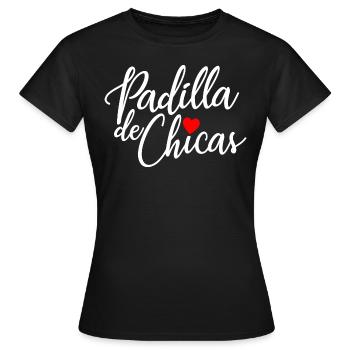 Padilla de Chicas Bride's Gang Bridesmaid Wedding - Women's T-Shirt - black - Front - AI Model Female 172 dark (172cm)