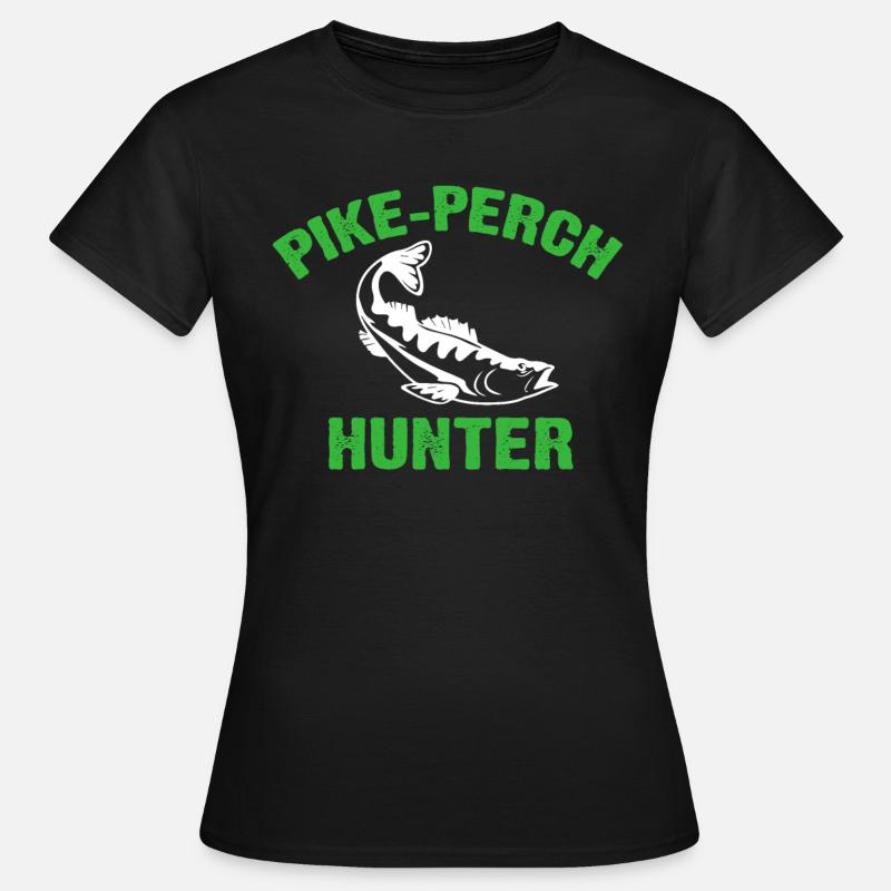 Amis de la pêche Pike Perch Hunter - T-shirt Femme - noir