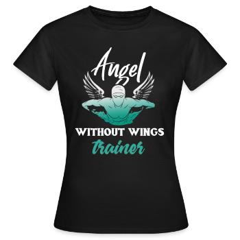 Swimming Coach Swimming Instructor Swimming Pool - Women's T-Shirt - black - Front - AI Model Female 172 dark (172cm)