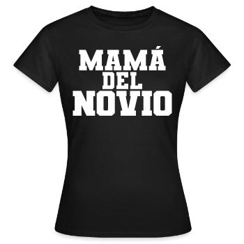 Mama del Novio Groom's Mother Wedding Gift - Women's T-Shirt - black - Front - AI Model Female 172 dark (172cm)