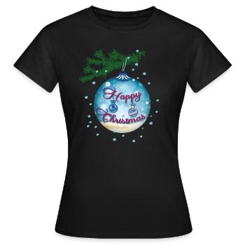 Blaue Kugel - Frauen T-Shirt - Schwarz - Vorne - AI Model Female 172 dark (172cm)