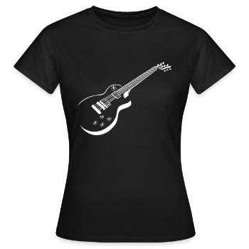 guitarist - Women's T-Shirt - black - Front - AI Model Female 172 dark (172cm)