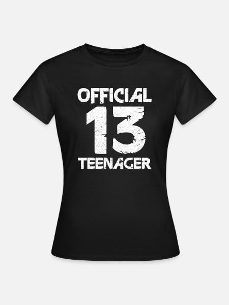 Teenager 13. Geburtstag 13 Jahre Bday Geschenk - Dame-T-shirt - sort