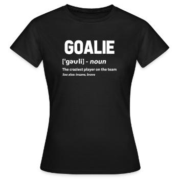 gardien de but - T-shirt Femme - noir - Devant - AI Model Female 172 dark (172cm)