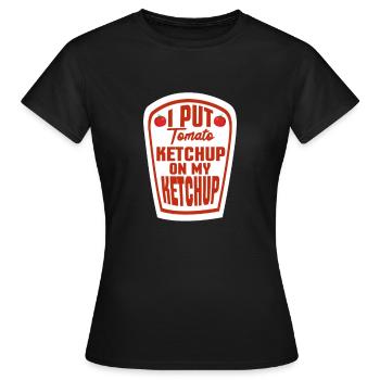 ketchup - T-shirt Femme - noir - Devant - AI Model Female 172 dark (172cm)