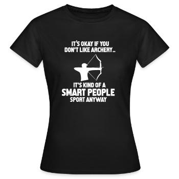 archer - T-shirt Femme - noir - Devant - AI Model Female 172 dark (172cm)