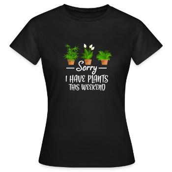 Plante - T-shirt Femme - noir - Devant - AI Model Female 172 dark (172cm)