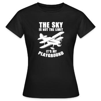 Pilote - T-shirt Femme - noir - Devant - AI Model Female 172 dark (172cm)