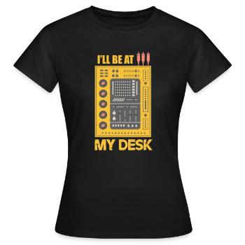 Audiophile Audio Engineer Audio Analog Gift - Women's T-Shirt - black - Front - AI Model Female 172 dark (172cm)