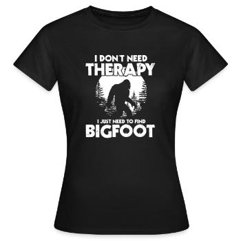Bigfoot - T-shirt Femme - noir - Devant - AI Model Female 172 dark (172cm)