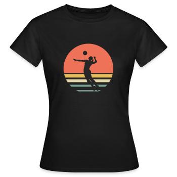 Beach-volley - T-shirt Femme - noir - Devant - AI Model Female 172 dark (172cm)