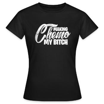 Chemo Therapy Cancer Chemotherapy Gift - Women's T-Shirt - black - Front - AI Model Female 172 dark (172cm)