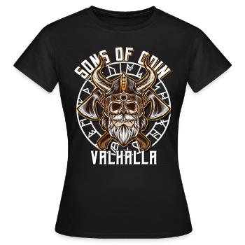 Mythologie nordique - T-shirt Femme - noir - Devant - AI Model Female 172 dark (172cm)